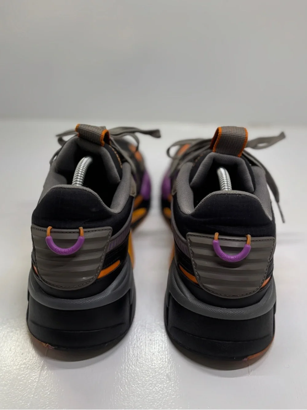 Puma RS-X Running System Sneakers Mens 11 Black Orange Purple Chunky Trainer